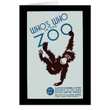 who's who in the zoo greeting cards
