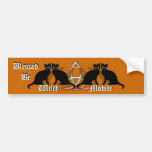 Wicca Blessed Be Witch-Mobile Car Bumper Sticker