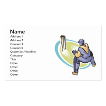 Wicket Keeper Business Cards