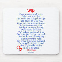 Wife Love Mousepads
