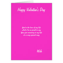 Wife  valentine's day greeting cards