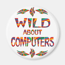 Wild About Computers Refrigerator Magnets
