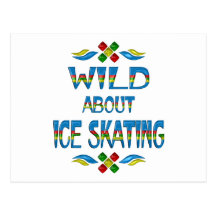 Wild About Ice Skating Post Card