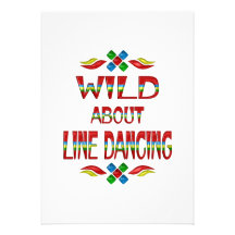 Wild About Line Dancing Custom Invites