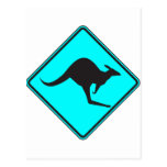 Wild Australian Kangaroo Marsupial Roo Silhouette Post Cards