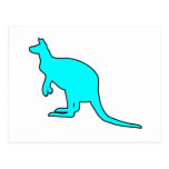 Wild Australian Kangaroo Marsupial Roo Silhouette Postcards
