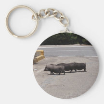 Wild Black Pigs Keychains
