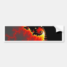 Wild-black-wave Bumper Stickers