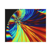 Wild Bright coloured abstract Gallery Wrap Canvas