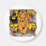 Wild Cat Lover Fridge Magnet