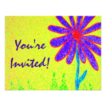 Wild Flower invitation