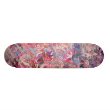 Wild Musical Symphony red purp Skateboard Decks