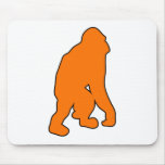 Wild Orangutan Great Ape Monkey Silhouette Mousepads