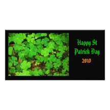 Wild Shamrocks Photo Greeting Card