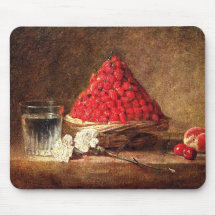 Wild Strawberries by Jean Simeon Chardin Mouse Pad
