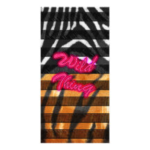 Wild Thing Animal Print Photo Card