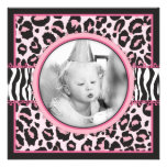 Wild Thing Birthday Square 1 Personalized Invitations