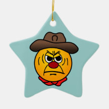 Wild West Cowboy: I ain't too pleased with you now Ornament
