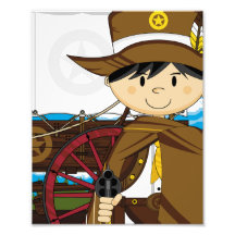 Wild West Cowboy Sheriff Photo Print