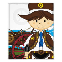 Wild West Cowboy Sheriff Photo Print