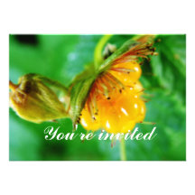 wild yellow berry invitation
