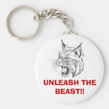 wildcat, UNLEASH THE BEAST!! Keychain
