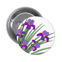 Wilde Iris Anstecknadelbutton