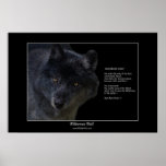 WILDERNESS WOLF Poster w\poem