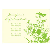 Wildflower Registry Card Business Card Template