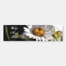 Wildflower, Wild And Free Bumper Sticker