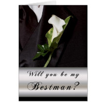 Will you be my Best Man? Greeting Card