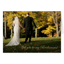 Will you be my bridesmaid? greeting card