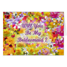 Will You Be My Bridesmaid ? Greeting Card