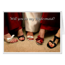 Will you be my bridesmaid? greeting cards