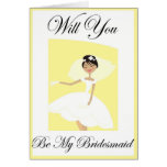 Will You Be My Bridesmaid Invitation Card