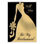Will You Be My Bridesmaid Invitation Card