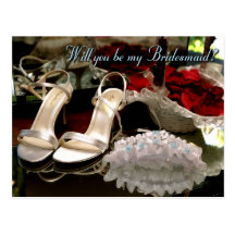 Will you be my bridesmaid? postcards