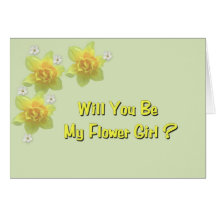 Will You Be My Flower Girl ? Greeting Cards