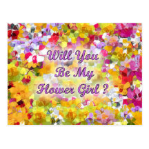 Will You Be My Flower Girl ? Postcards