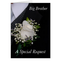 Will You Be My Groomsman Brother Cards