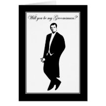 Will you be my Groomsman? Groomsman request. Greeting Card