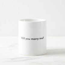 Will you marry me? coffee mug
