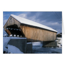 Willard Twin Covered Bridges Vermont Greeting Card