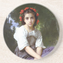 William Adolphe Bouguereau Art Beverage Coaster