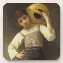 William Adolphe Bouguereau art Beverage Coasters