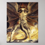 William Blake Red Dragon Poster