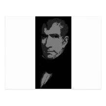 William Henry Harrison silhouette Postcard