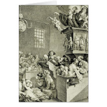 William Hogarth Art Greeting Card