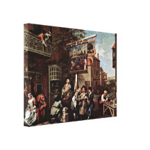 William Hogarth - Election propaganda Canvas Print