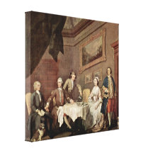 William Hogarth - Family Strode Family Portrait Canvas Print